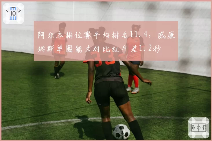 阿尔本排位赛平均排名11.4，威廉姆斯单圈能力对比红牛差1.2秒